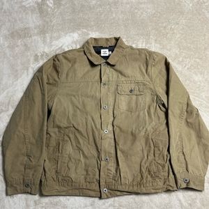 Flint and Tinder Waxed Trucker Coat Flannel Lined - Field Tan - Size XXL